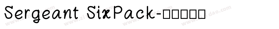 Sergeant SixPack字体转换